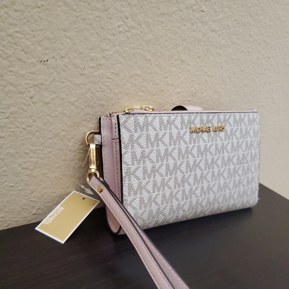 Michael kors Jet Set Double Zip Wristlet Wallet - Picture 2 of 9